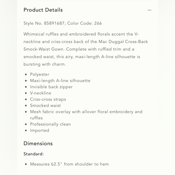 NWT Mac Duggal Anthropologie Ruffled Embroidered Gown - Picture 6 of 6